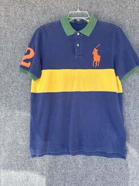 Polo Ralph Lauren Big Pony Classic Fit Colorblock Polo Shirt  Size Small